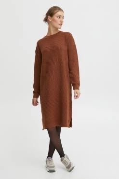 OXMO Mini Jurken Jurk MILIKA Dames Bruin -Oxmo Winkel 63b7009a74d5cbb9cd8520c35ee836c1