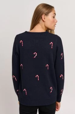 OXMO Truien Trui Christel Dames Blauw 11 OXMO Truien Trui Christel Dames Blauw -Oxmo Winkel 6463e6eaf3402867b666d9af4bdd20ad