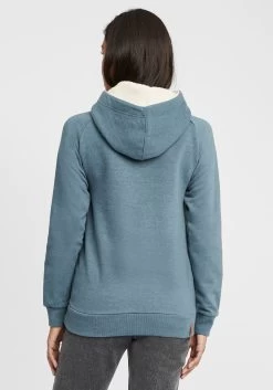 OXMO Hoodies Sweatshirt Julia Pile Dames Blauw / Lichtblauw -Oxmo Winkel 65e989ef856accf40798c479a41b9b7e
