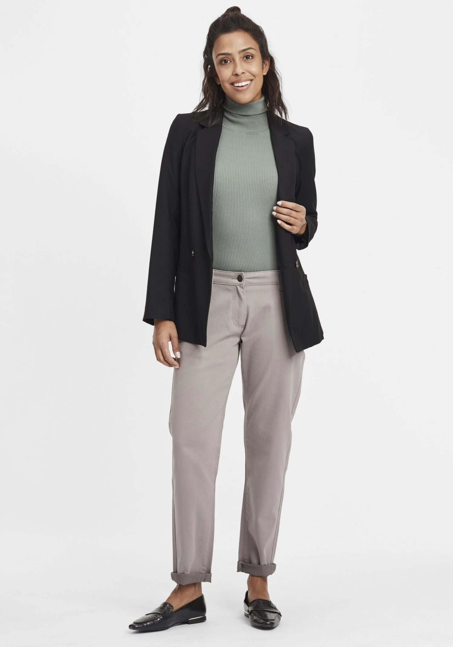 OXMO Chinos Regular Chino Doneta Dames Grijs 5 OXMO Chinos Regular Chino Doneta Dames Grijs - Afbeelding 3