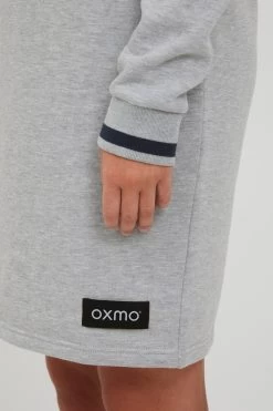 OXMO Mini Jurken Jurk Omila Dames Grijs Gemêleerd -Oxmo Winkel 667f97566967897aba117bb8dea35c6f