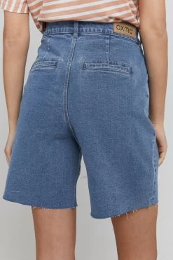 OXMO Shorts Regular Broek Dames Blauw -Oxmo Winkel 6968e609560e689a413b4ea6e8c1fb8c