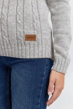 OXMO Coltruien Trui Philipa Dames Lichtgrijs -Oxmo Winkel 69eadea4750f03e16187afa8288aeba9