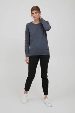 OXMO Sweatshirts Sweatshirt Gabita Dames Donkerblauw -Oxmo Winkel 6a1ffab060230d316cb21b9d353f7429