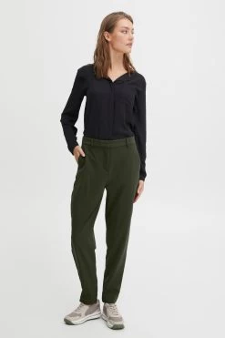 OXMO Pantalons Regular Broek Dovine Dames Groen -Oxmo Winkel 6a2f92f981b524cedcc8868e64d4000f