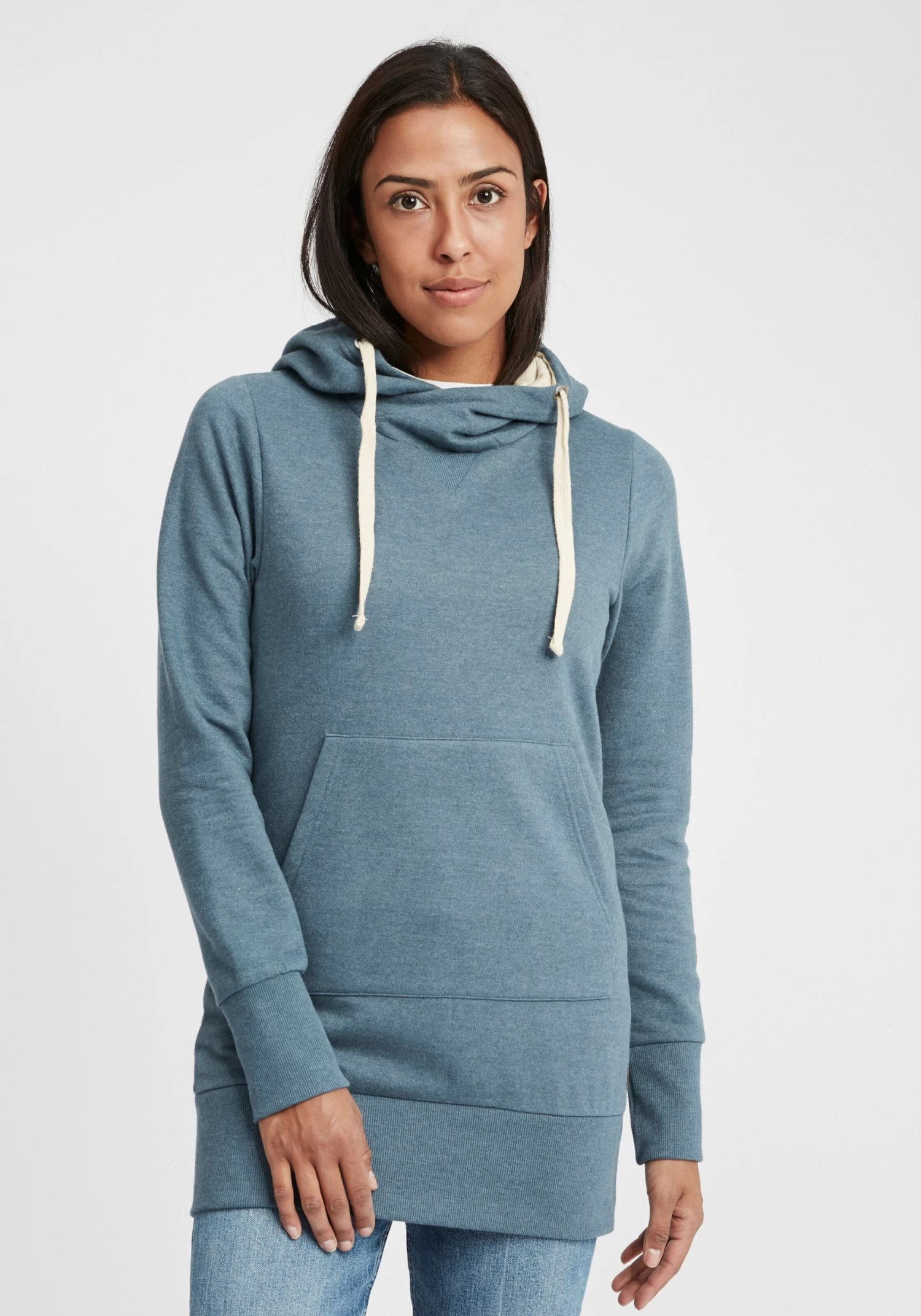 OXMO Hoodies Sweatshirt Jenny Dames Blauw 4 OXMO Hoodies Sweatshirt Jenny Dames Blauw - Afbeelding 2