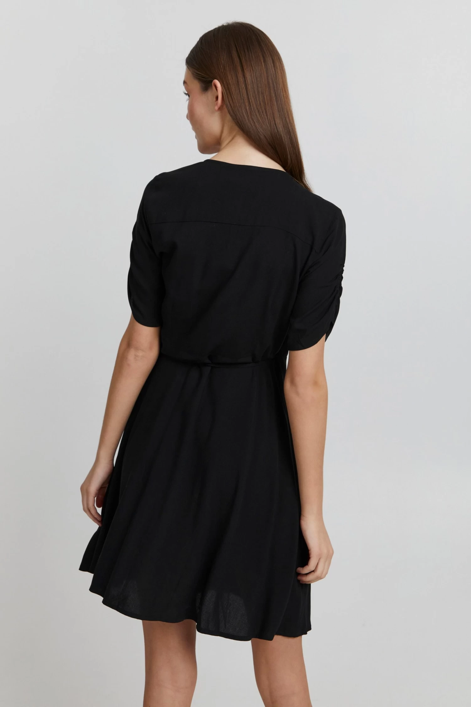 OXMO Mini Jurken Jurk Embla Dames Zwart 6 OXMO Mini Jurken Jurk Embla Dames Zwart - Afbeelding 4