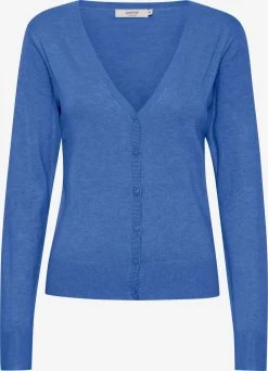 OXMO Vesten Gebreid Vest Oxhelene Dames Kobaltblauw