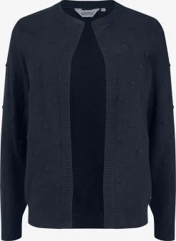 OXMO Vesten Gebreid Vest Kalotta Dames Donkerblauw