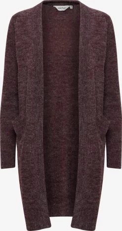 OXMO Vesten Gebreid Vest Neli Dames Wijnrood