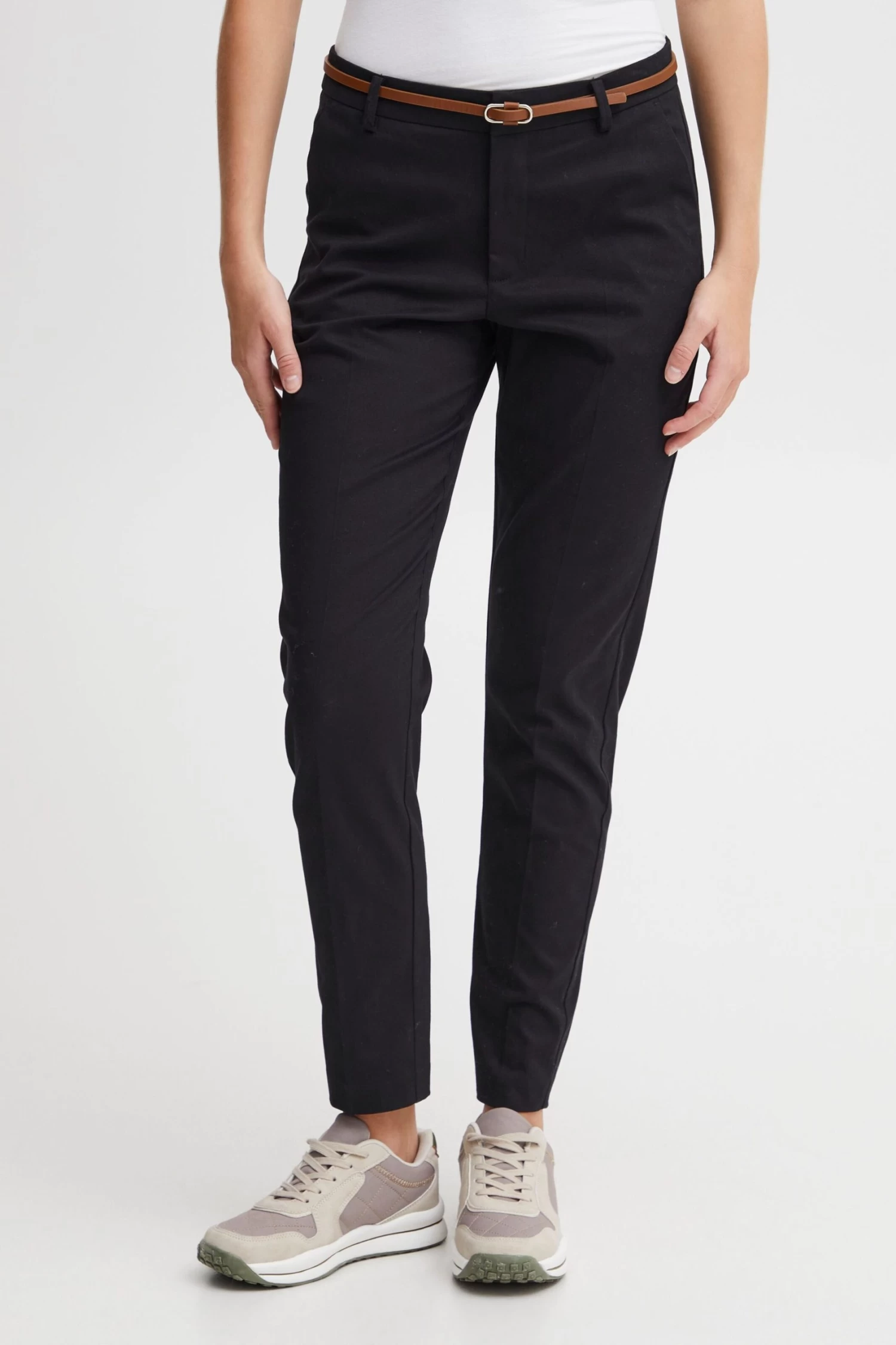 OXMO Pantalons Tapered Broek Dames Zwart 4 OXMO Pantalons Tapered Broek Dames Zwart - Afbeelding 2