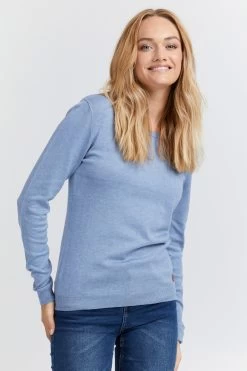 OXMO Truien Trui Edda Dames Blauw 9 OXMO Truien Trui Edda Dames Blauw -Oxmo Winkel 716924d03e99dd703476ab7ba3d6bb75