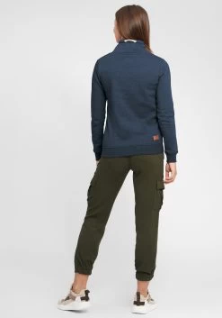 OXMO Fijngebreide Truien Trui Vimpa Dames Blauw / Donkerblauw -Oxmo Winkel 73c8038a223b3fe35f51230f7716cddc