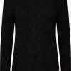 OXMO Fijngebreide Truien Trui Natasja Dames Zwart