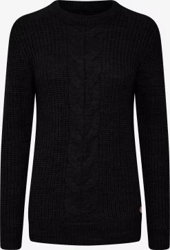 OXMO Fijngebreide Truien Trui Natasja Dames Zwart