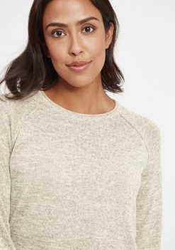 OXMO Fijngebreide Truien Trui Daniela Dames Wit -Oxmo Winkel 7604086d90dc4bbb964576e78d1802f3