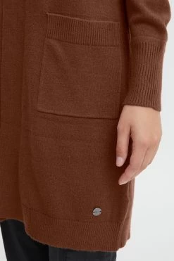 OXMO Vesten Gebreid Vest Dames Bruin -Oxmo Winkel 7657b4269ad976d286c014344fb20d54