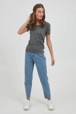 OXMO Straight Regular Jeans ANNE Dames Blauw -Oxmo Winkel 76e666e7ad6b6cd9994e3a3944c43238