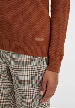 OXMO Fijngebreide Truien Trui Sarah Dames Bruin -Oxmo Winkel 76edacdf7d3c0db7a414283dc4799389