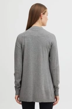 OXMO Vesten Gebreid Vest Kat Dames Grafiet -Oxmo Winkel 76f8d9117578a3f16840e9921b2dbcb7