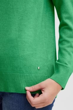 OXMO Fijngebreide Truien Trui Dames Groen -Oxmo Winkel 78b0aea53b79b0aed39f11fccf843cc0