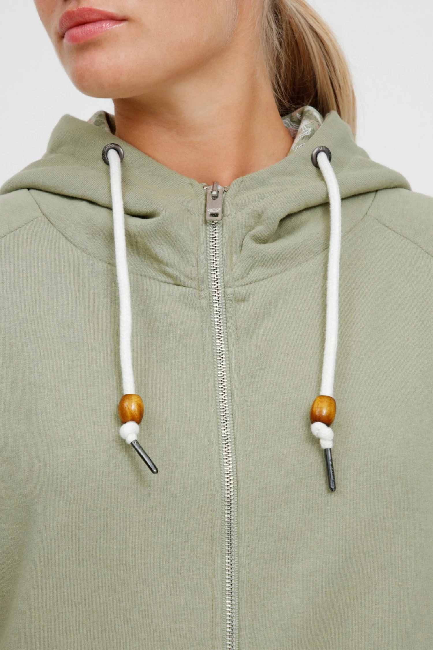 OXMO Sweatvesten Sweatvest ULLA Dames Groen 7 OXMO Sweatvesten Sweatvest ULLA Dames Groen - Afbeelding 5