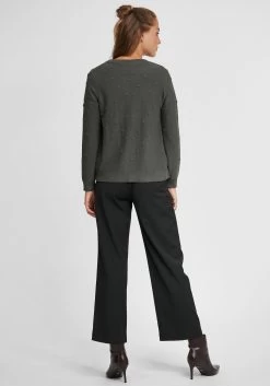 OXMO Vesten Gebreid Vest Kalotta Dames Grijs 11 OXMO Vesten Gebreid Vest Kalotta Dames Grijs -Oxmo Winkel 794c177c3525971576bdfd1bb15a0e78