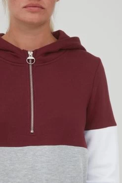 OXMO Hoodies Sweatshirt Omara Dames Grijs Gemêleerd / Wijnrood 12 OXMO Hoodies Sweatshirt Omara Dames Grijs Gemêleerd / Wijnrood -Oxmo Winkel 7ae006b3c30109077114eba7f6db3237