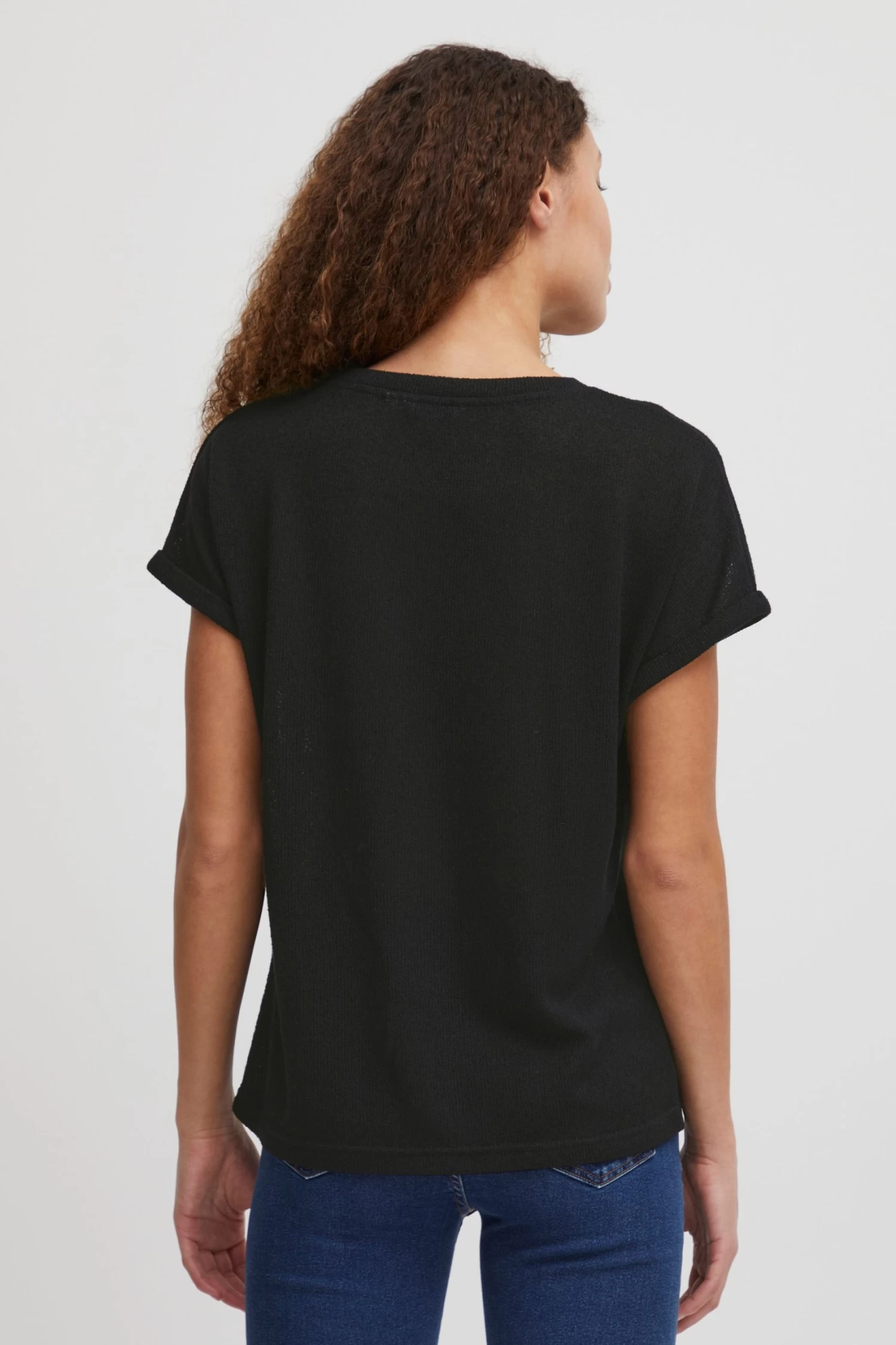 OXMO T-shirts Shirt Oxkatie Dames Zwart 5 OXMO T-shirts Shirt Oxkatie Dames Zwart - Afbeelding 3