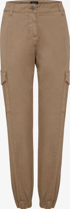 OXMO Cargobroeken Tapered Cargobroek Dames Beige