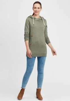 OXMO Hoodies Sweatshirt Vicky Dames Groen Gemêleerd -Oxmo Winkel 7e6f5836b14c21a8dbdd616dc1c0edd9