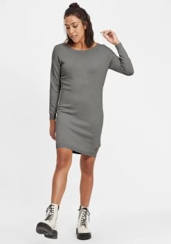 OXMO Mini Jurken Jurk Dames Grijs -Oxmo Winkel 7ffe8a7de880ba416b78a52156288438