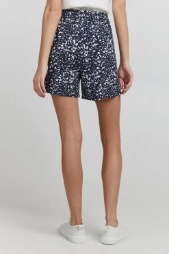 OXMO Shorts Loosefit Broek ELDIRD Dames Nachtblauw -Oxmo Winkel 8079d8466d2401fdfba3176759675895