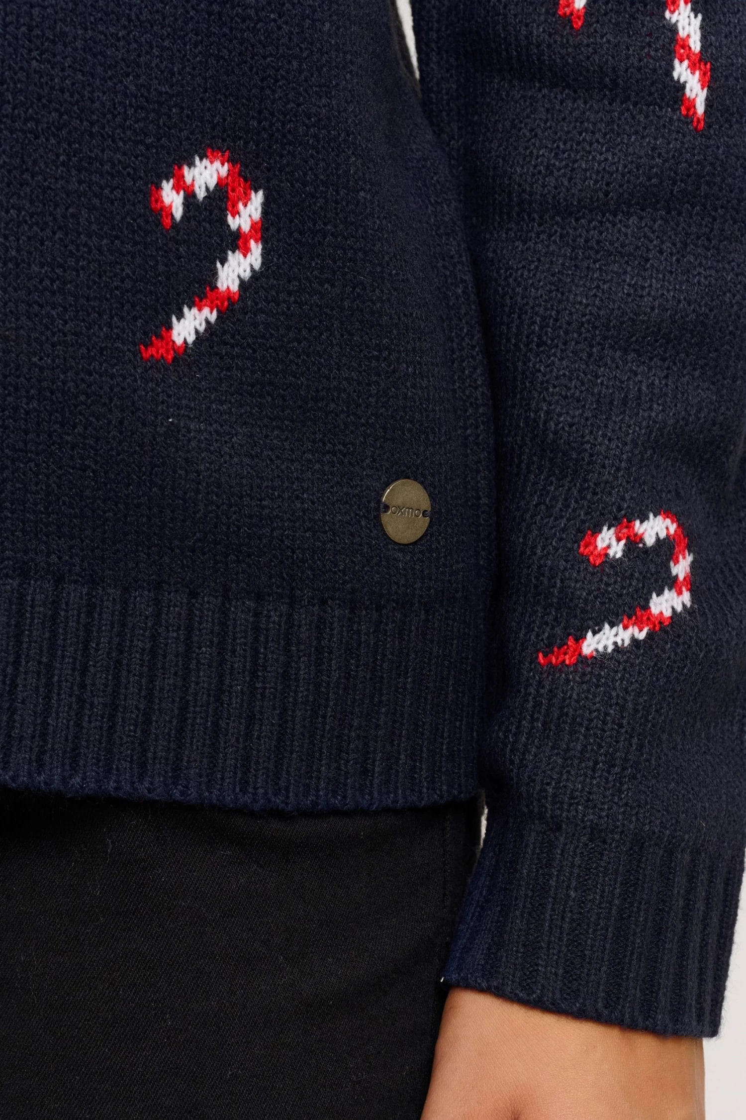 OXMO Truien Trui Christel Dames Blauw 8 OXMO Truien Trui Christel Dames Blauw - Afbeelding 6