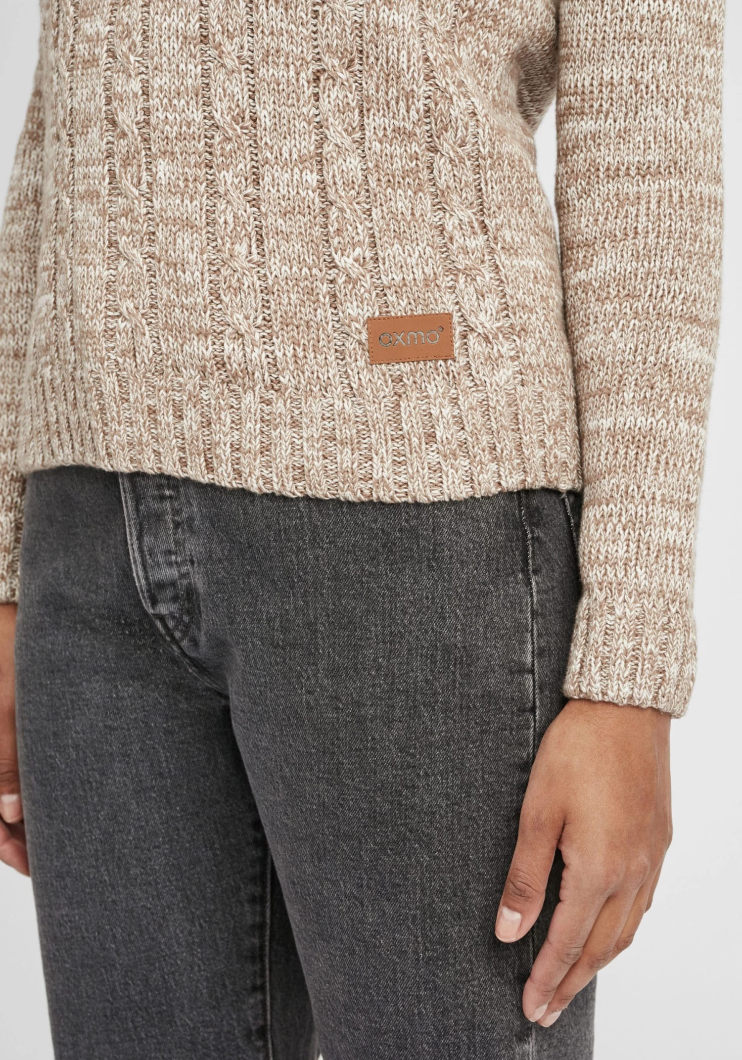 OXMO Coltruien Trui Philipa Dames Beige / Lichtbeige / Beige Gemêleerd 8 OXMO Coltruien Trui Philipa Dames Beige / Lichtbeige / Beige Gemêleerd - Afbeelding 6