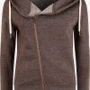 OXMO Sweatvesten Sweatvest Vicky Dames Bruin / Cognac
