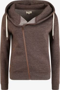 OXMO Sweatvesten Sweatvest Vicky Dames Bruin / Cognac