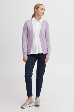 OXMO Vesten Gebreid Vest Oxhelene Dames Rosa -Oxmo Winkel 831051f4dbcbf4cb5923bdd3d2c07d9a