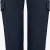OXMO Cargobroeken Tapered Cargobroek Dames Blauw Gemêleerd