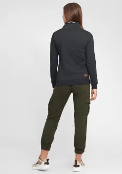 OXMO Fijngebreide Truien Trui Vimpa Dames Grijs / Basaltgrijs / Donkergrijs -Oxmo Winkel 851a729e9784476b34a15876f4995b06