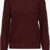 OXMO Fijngebreide Truien Trui Dotta Dames Bordeaux