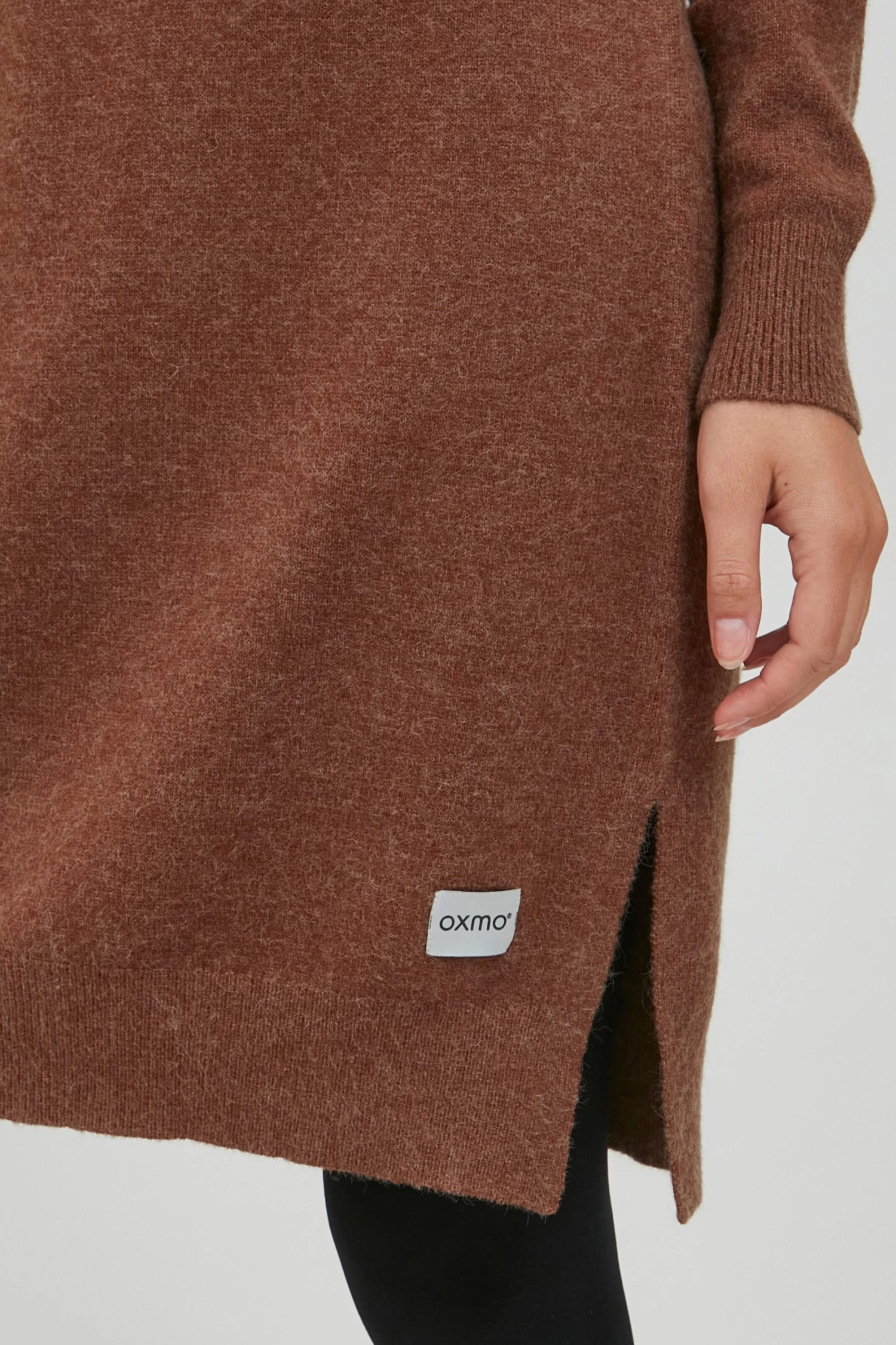 OXMO Mini Jurken Jurk MAREEN Dames Bruin 8 OXMO Mini Jurken Jurk MAREEN Dames Bruin - Afbeelding 6