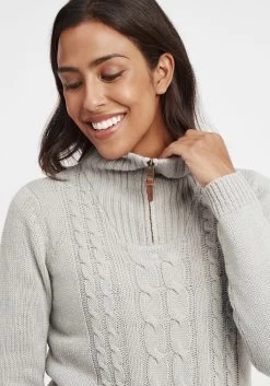 OXMO Coltruien Trui Carry Dames Grijs -Oxmo Winkel 86e37e8e91d5438863dd61b83711f741