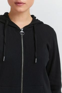 OXMO Sweatvesten Sweatvest Lova Dames Zwart -Oxmo Winkel 8726ea7fbb5f7bded013d574ad86150f