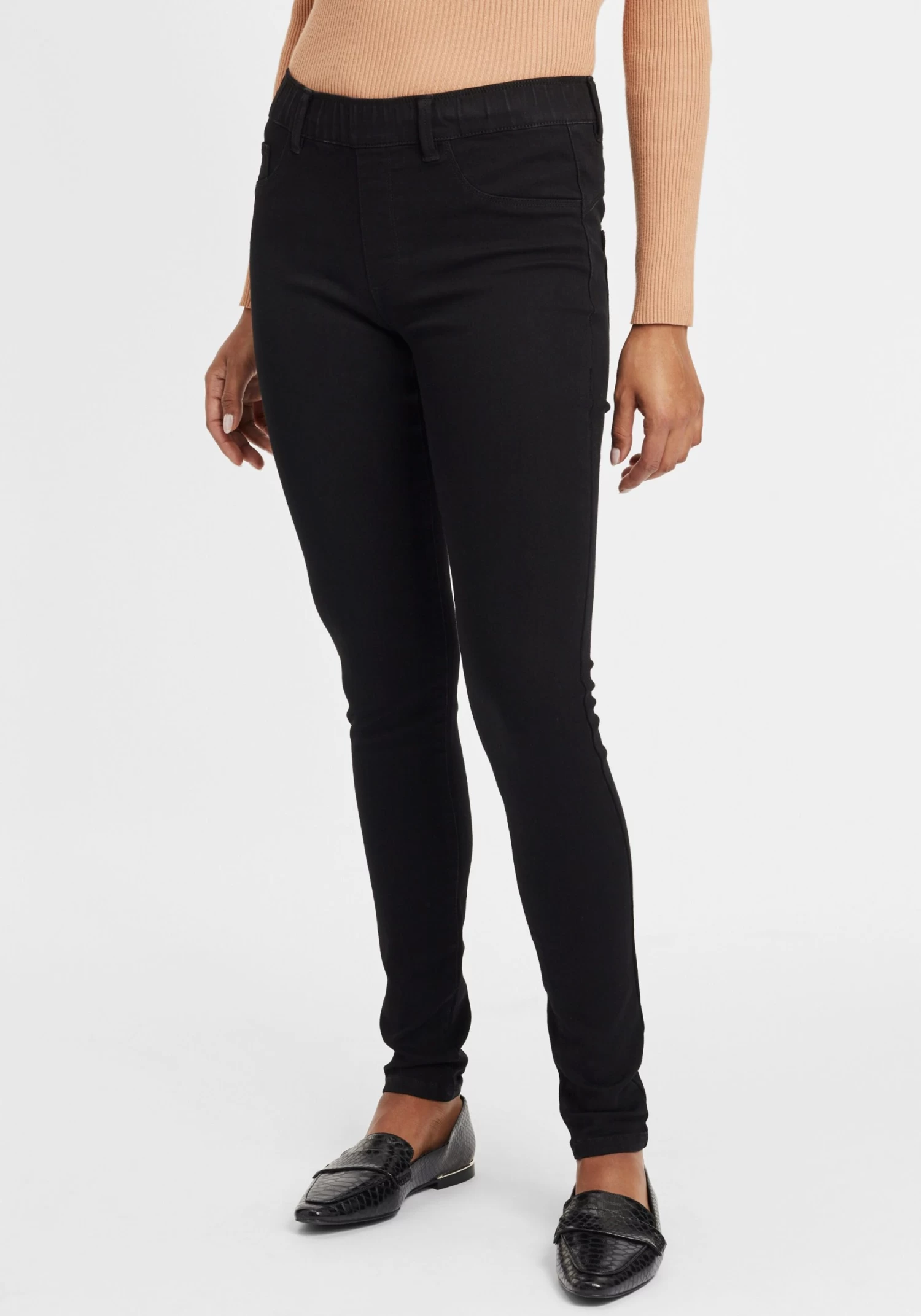 OXMO Jeans Skinny Jeans Gesine Dames Zwart 4 OXMO Jeans Skinny Jeans Gesine Dames Zwart - Afbeelding 2