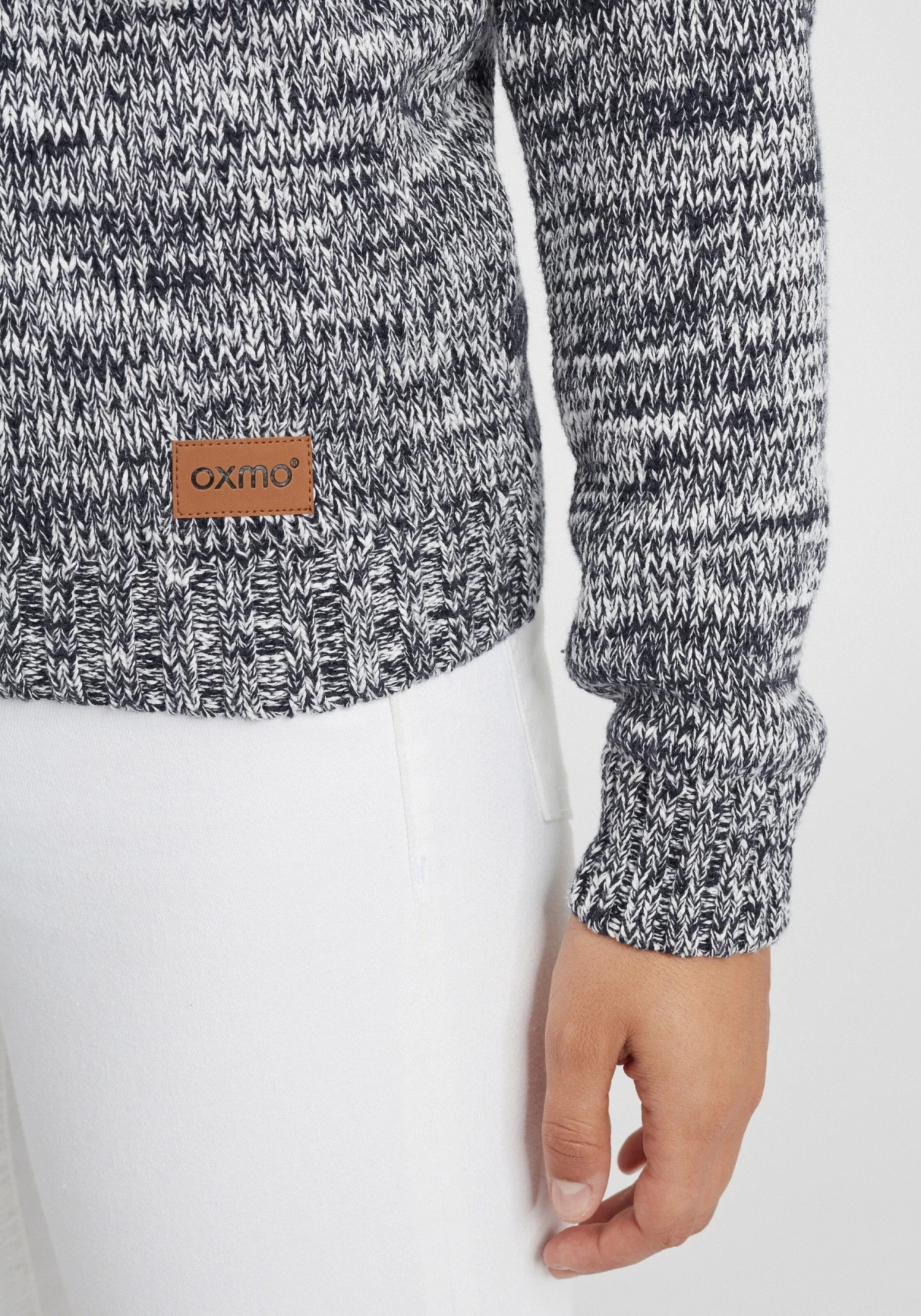 OXMO Vesten Gebreid Vest Dames Blauw / Grijs 8 OXMO Vesten Gebreid Vest Dames Blauw / Grijs - Afbeelding 6