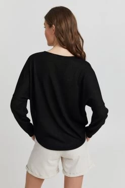 OXMO Basic Truien Trui Katla Dames Zwart -Oxmo Winkel 88a8d40ff5295587da9e6041c9e9b557