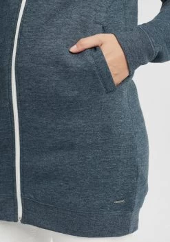 OXMO Sweatvesten Sweatvest Olinda Dames Blauw -Oxmo Winkel 891ff0e9ad892f8b93088d88a5479c04