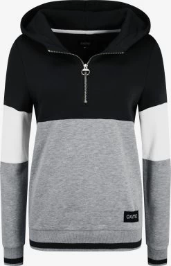 OXMO Hoodies Sweatshirt Omara Dames Donkergrijs / Zwart