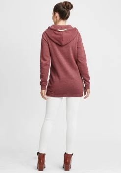 OXMO Sweatvesten Sweatvest Vicky Zip Hood Long Dames Rood -Oxmo Winkel 8dc069baba77964dd4a610ae1c467101
